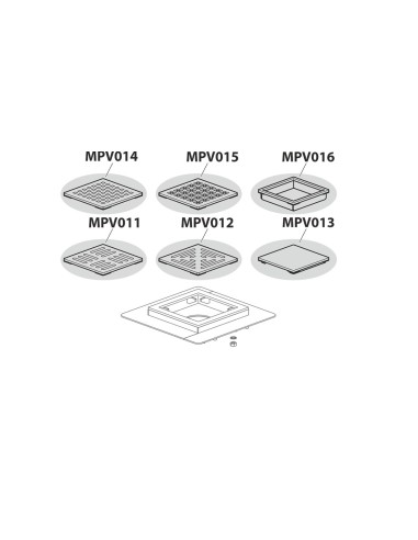 Alcaplast Kratka ściekowa nierdzewna mocno obniżona 130x130 mm, odpływ boczny, bez kratki, syfon mokry, APV110