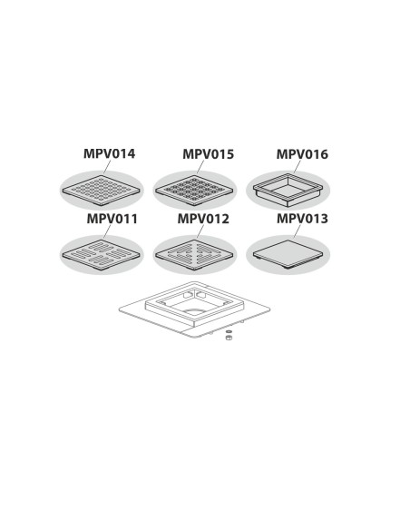 Alcaplast Kratka ściekowa nierdzewna mocno obniżona 130x130 mm, odpływ boczny, bez kratki, syfon mokry, APV110