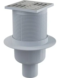 Alcaplast Kratka ściekowa 105 × 105/50 odpływ pionowy, nierdzewna APV2