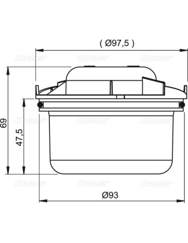 Alcaplast Syfon mokry, APV0010