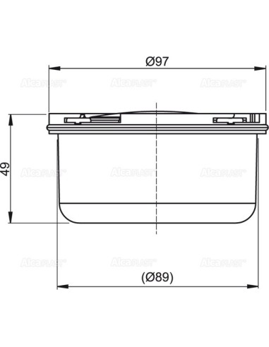 Alcaplast Syfon mokry do APV26, APV26C, APV0050
