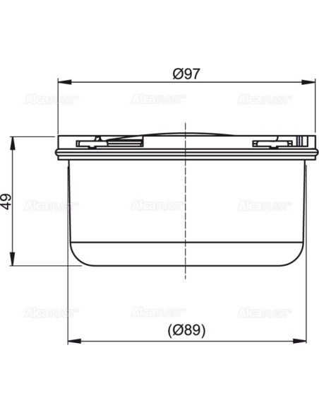 Alcaplast Syfon mokry do APV26, APV26C, APV0050