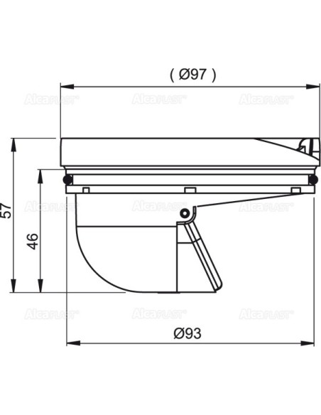 Alcaplast Syfon suchy do APV26, APV26C, APV0060