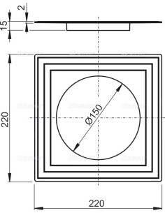 Alcaplast Kołnierz 2 poziomu izolacji Ø150 APV0005 2