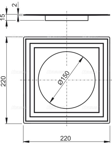 Alcaplast Kołnierz 2 poziomu izolacji Ø150 APV0005