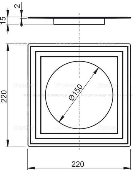 Alcaplast Kołnierz 2 poziomu izolacji Ø150 APV0005