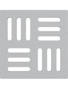 Alcaplast Kratka DESIGN 102 ×102 mm, stal nierdzewna, MPV002