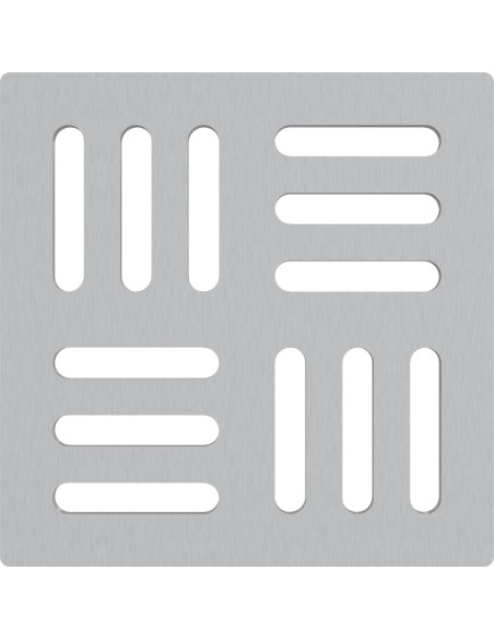 Alcaplast Kratka DESIGN 102 ×102 mm, stal nierdzewna, MPV002