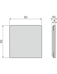 Alcaplast Kratka ściekowa 92 ×92 mm, stal nierdzewna, MPV013 2