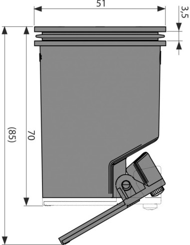 Alcaplast Syfon kombinowany dp APZ-S12, P145