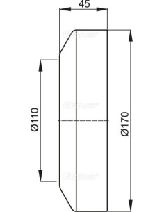 Alcaplast Rozeta WC mała DN110, A98 2