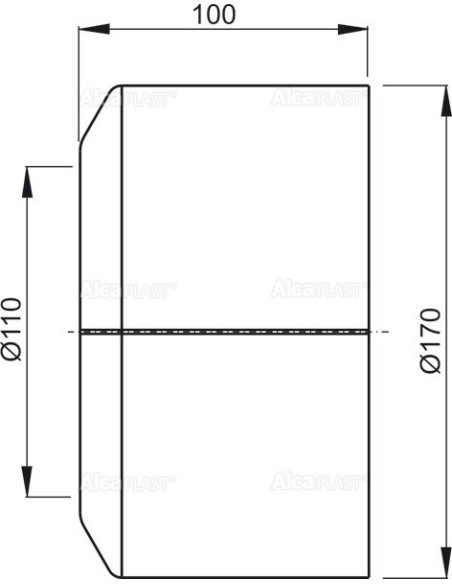 Alcaplast Rozeta WC duża DN110, A980
