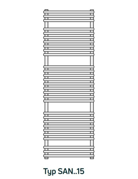 Grzejnik łazienkowy Purmo Santorini1470x500 SAN1505