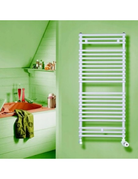 Grzejnik łazienkowy Purmo Santorini 714x400, z bocznym podłączeniem SAA0704R