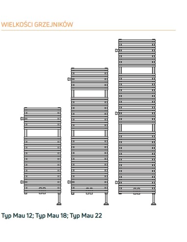 Grzejnik łazienkowy Purmo Mauritius 1194x600 MAU1206 