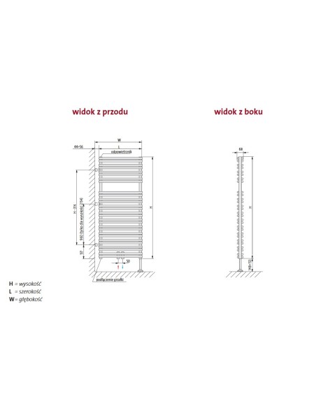 Grzejnik łazienkowy Purmo Mauritius 1194x750 MAU1207