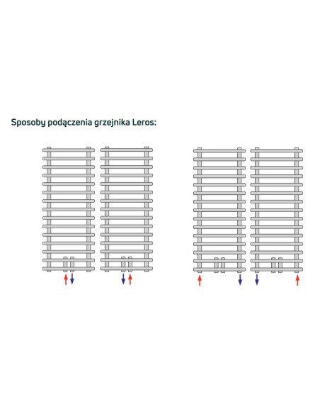 Grzejnik łazienkowy Purmo Leros 1227x600, LER1206M