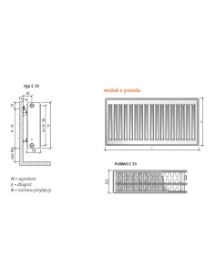 Grzejnik Purmo Compact C33 450x500 F06224505010300 2
