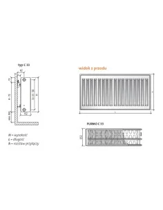 Grzejnik Purmo Compact C33 500x3000 F062250030010300 2