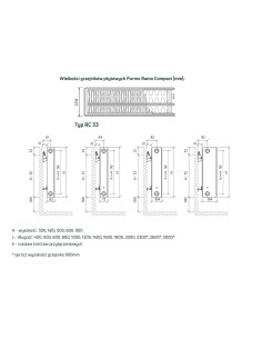Grzejnik Purmo Ramo Compact RC33 300x400, F03303004010300 2