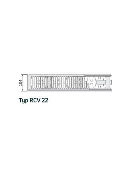 Grzejnik Purmo Ramo Ventil Compact RCV22 400x2000 F0G2204020011300