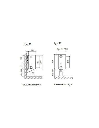 Purmo Ramo Ventil Compact RCV33 200x600 F0G330206011300 Purmo Ramo Ventil Compact RCV33 200x600 F0G330206011300
