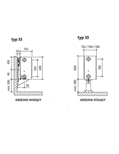 Purmo Ventil Compact CV33 200x900 F073302009011300