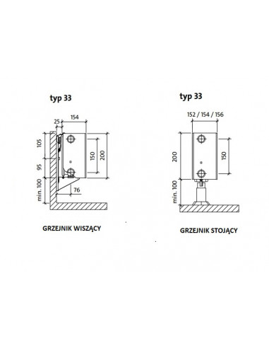 Purmo plan ventil compact FCV33 200x2600 F0A3302026011300