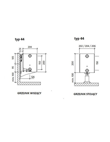 Purmo plan ventil compact FCV44 200x3000 F0A4402030011300