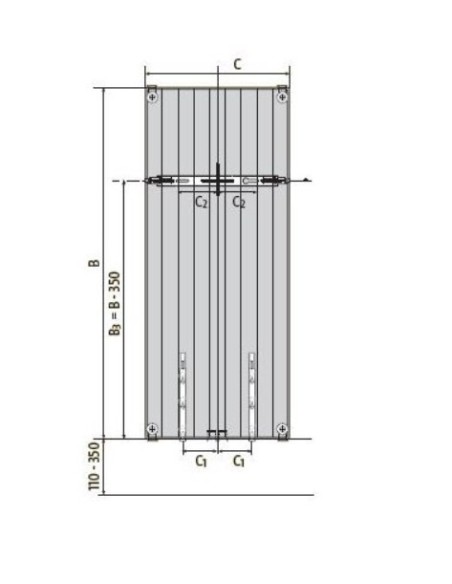 Grzejnik płytowy Vertical VR20C 1950x300 PURMO F252019503011300