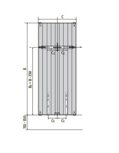 Grzejnik płytowy Vertical VR21c 2100x450 PURMO