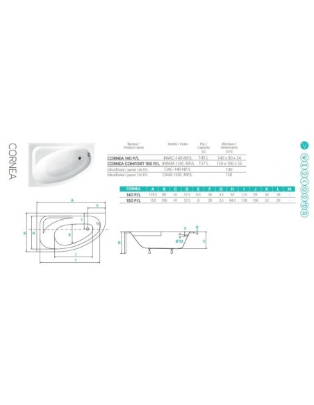 Pmd Piramida Cornea 140x80 P/L