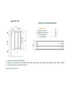 Purmo Plan Ventil Hygiene grzejnik płytowy FHV30 300x400, dolne podłączenie 2