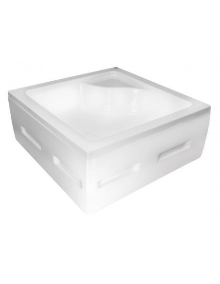 PMD Piramida Igor 80x80x24 brodzik kwadratowy głęboki z siedziskiem