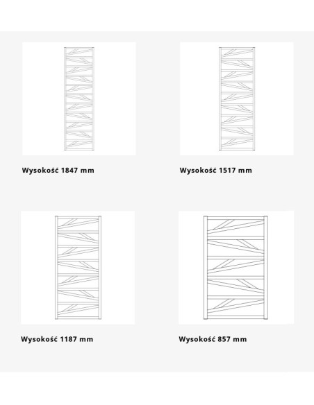 Grzejnik łazienkowy Instal Projekt TRICK 430x857 TRK-40/90