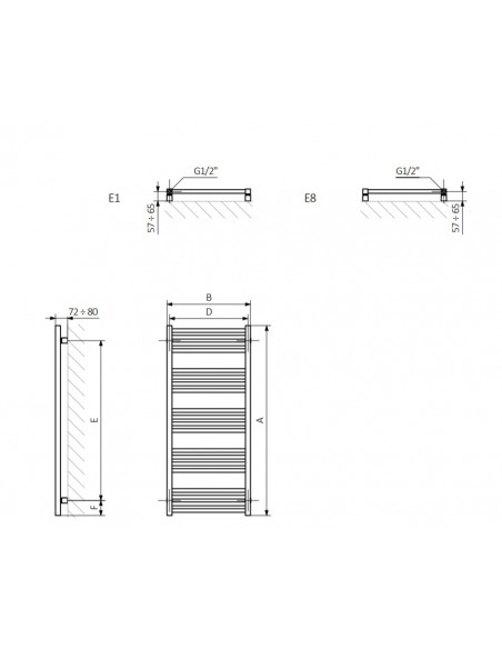 Terma Technologie Grzejnik łazienkowy FIONA 660x400 Biały WGFIN066040