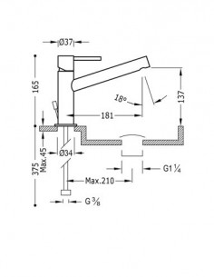 Bateria umywalkowa stojąca... 2