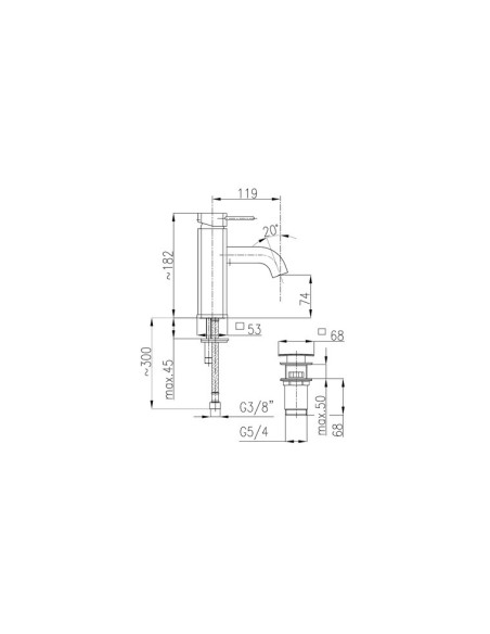 Bateria umywalkowa KFA Brylant 4302-811-00