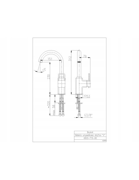 Bateria umywalkowa KFA Brylant 4303-715-00