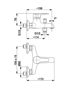 Bateria wannowa KFA Beryl 4804 010 00 2
