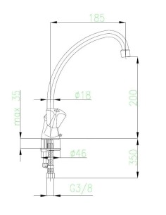 Bateria zlewozmywakowa KFA Standard 303 415 00 2