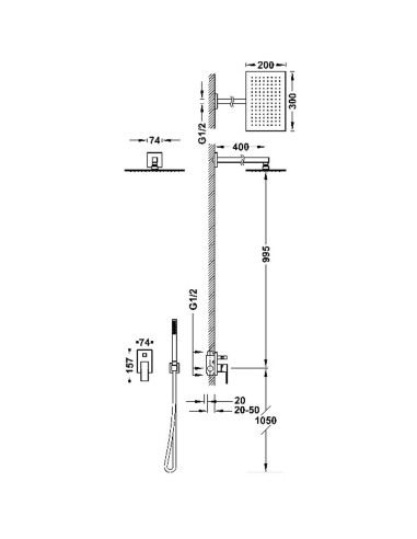 Zestaw natryskowy z baterią...