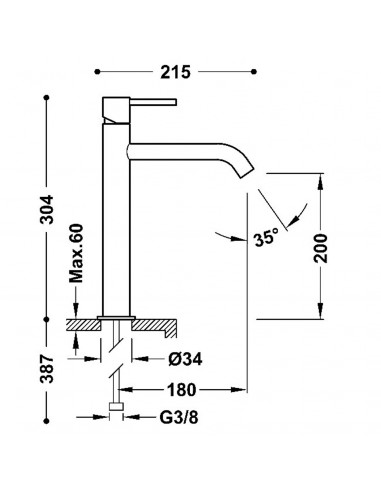 Bateria umywalkowa wysoka stojąca...