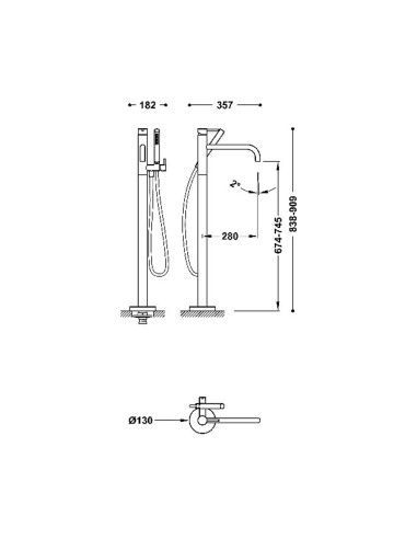 Bateria jednouchwytowa wolnostojąca...