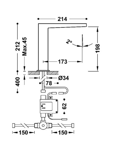Bateria elektroniczna umywalkowa...