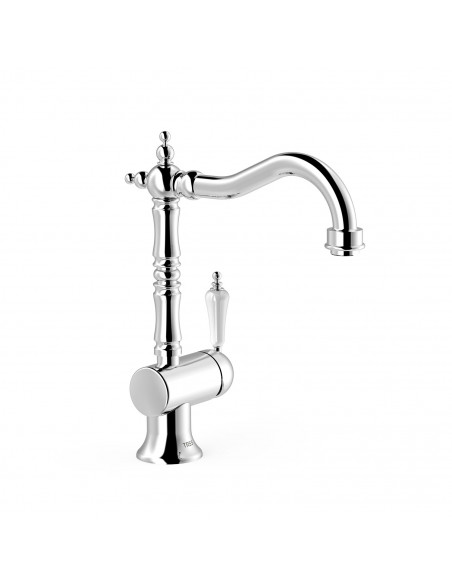 Bateria umywalkowa stojąca z boczną dźwignią TRES - CLASIC 24210801