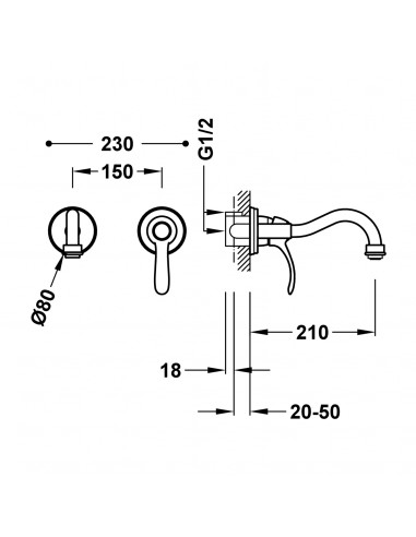 Bateria jednouchwytowa umywalkowa...
