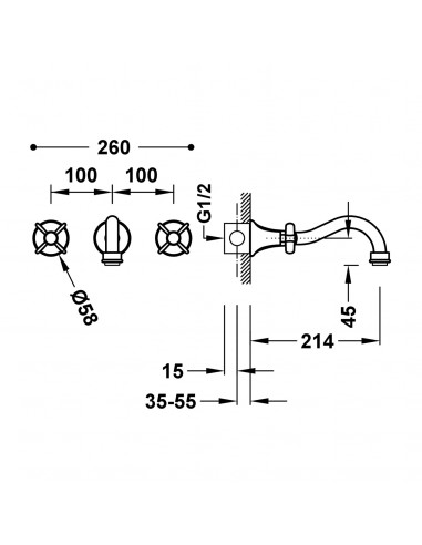 Bateria dwuuchwytowa umywalkowa...