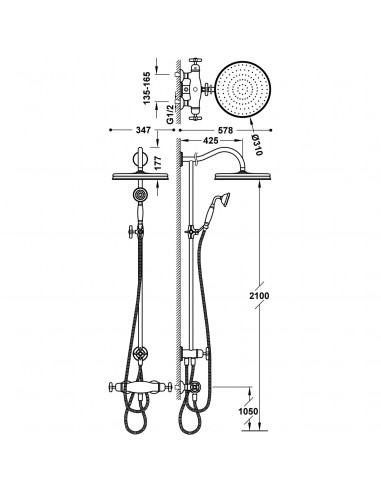 Zestaw natryskowy z baterią...