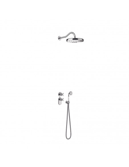 Zestaw natryskowy 2-drożny z baterią podtynkową termostatyczną BLOCK SYSTEM TRES - CLASIC 24235202